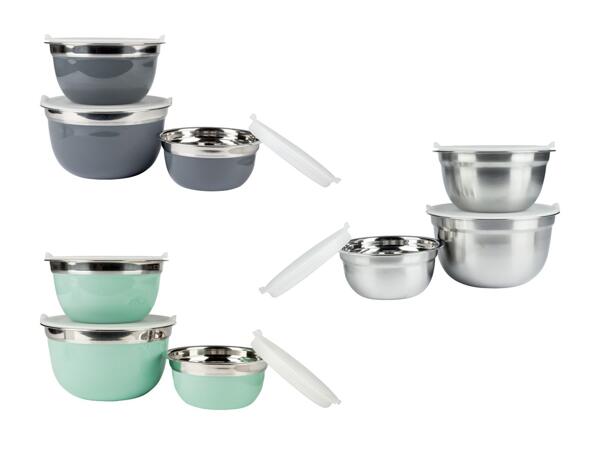Set de saladiers en acier inox, 3 pièces (uniquement en Suisse romande et alémanique)