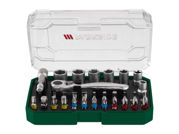 Parkside Ratchet Bit & Socket Set - 31 Piece Set
