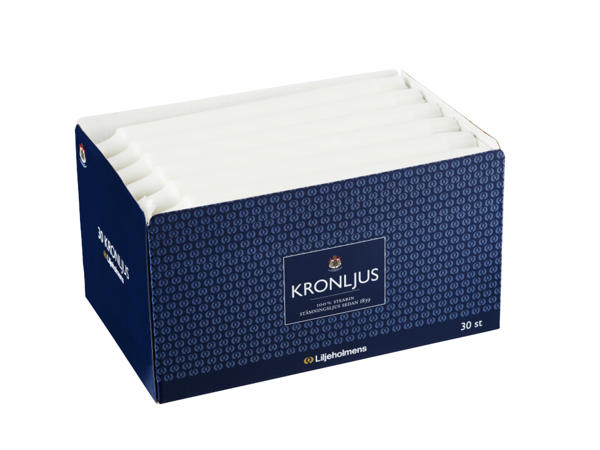 Kronljus 100% stearin