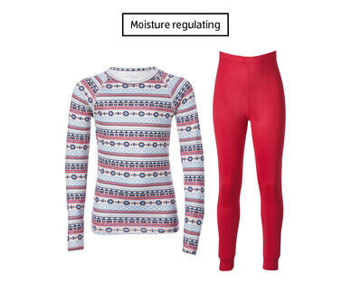 Children's Ski Thermal Underwear 2pc - Snowflake or Aztec