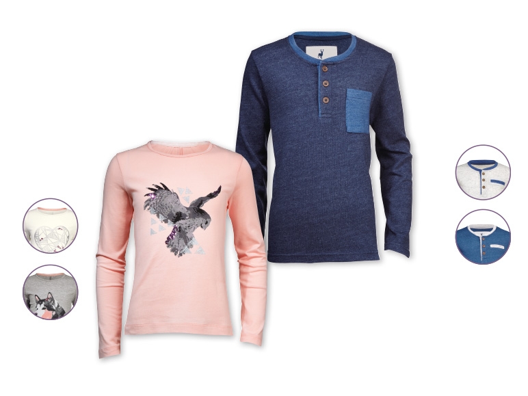 Pepperts Girls' or Boys' Long-Sleeved Tops