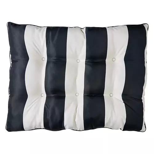 Indoor/Outdoor Pet Bed, Black Stripes
