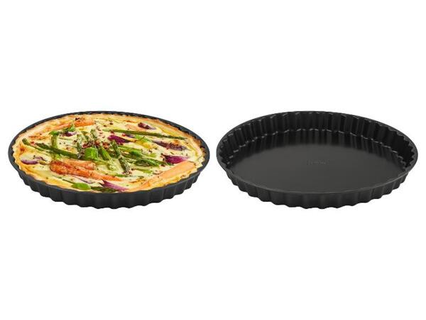 Plech na pečení pizzy / Forma na slaný koláč, 2dílná sada