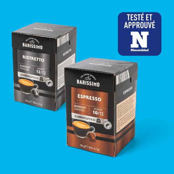 BARISSIMO(R) 				Capsules de café espresso ou ristretto