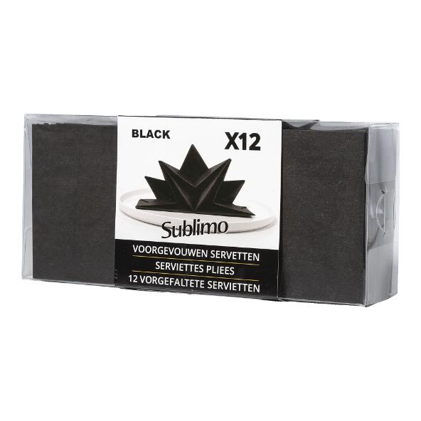 SUBLIMO(R) 				Serviettes pliées, 12 pcs