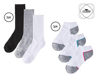 Adult's Fitness Socks 3pk