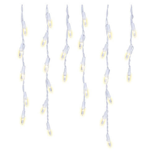 Icicle Christmas Lights, Warm White