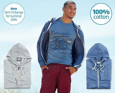 Men's Marl Zipped Hoody
