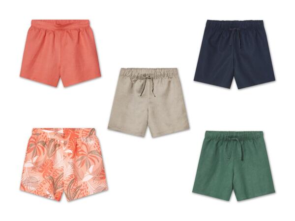 Kinder Leinen Shorts