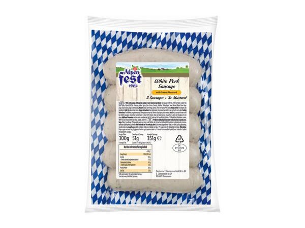Alpenfest White Pork Sausages