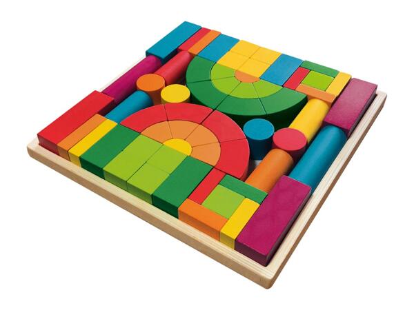 Playtive Wooden Rainbow Toy - Rainbow Wooden Pieces