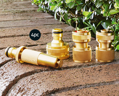 Brass Hose Accessories 4pc