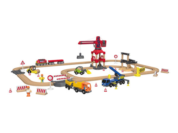Playtive Wooden Train Set