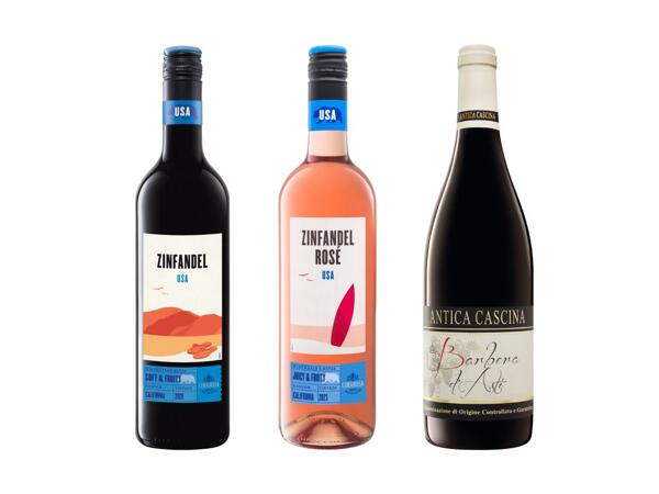 CIMAROSA Barbera d‘Asti, Zinfandel rosé eller Zinfandel