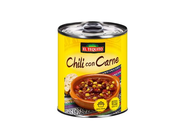 EL TEQUITO Chilli con carne/pollo