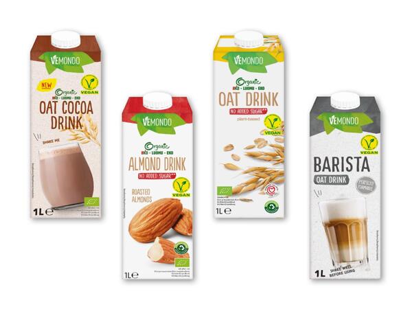 Økologisk kakao-, hvede- eller mandeldrik eller barista