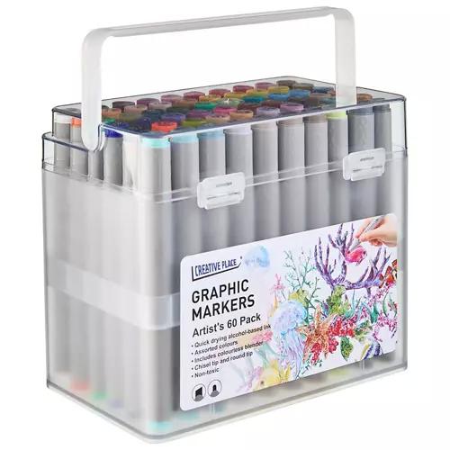 Graphic Markers 60 Pack