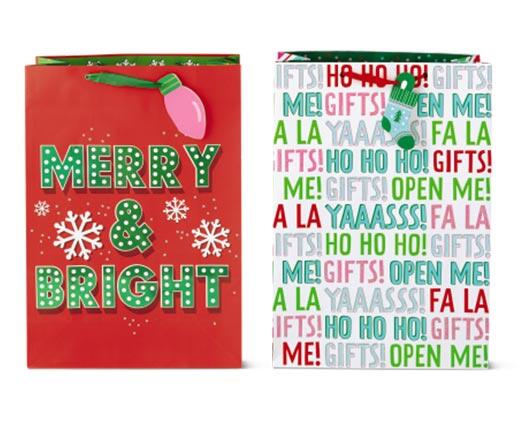 Merry Moments 
 Jumbo or 2-Pack Extra Large Gift Bags