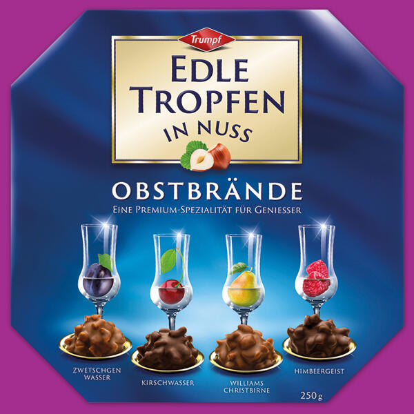 Edle Tropfen in Nuss