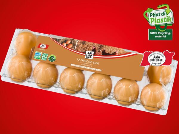 Eier aus Bodenhaltung