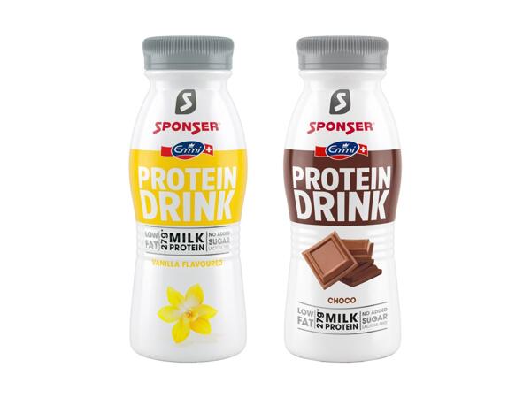 Boisson riche en protéines à la vanille e ­chocolat Sponser