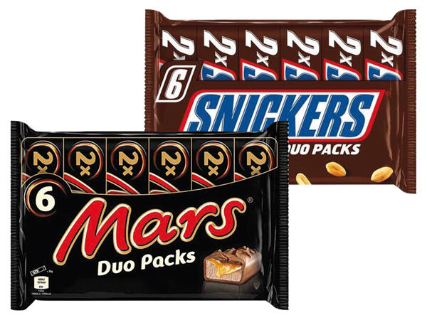 Mars oder Snickers Duo-Pack