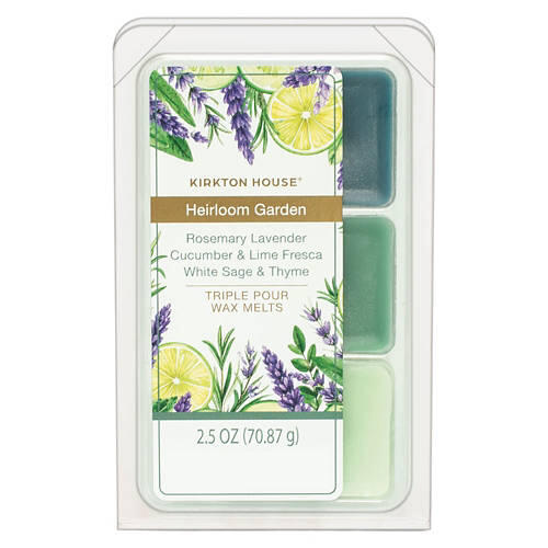 Triple Pour Scented Wax Melts - Heirloom Garden, 2.5 oz