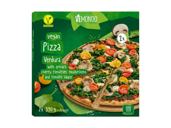 Pizza végane cuite au four à pierre