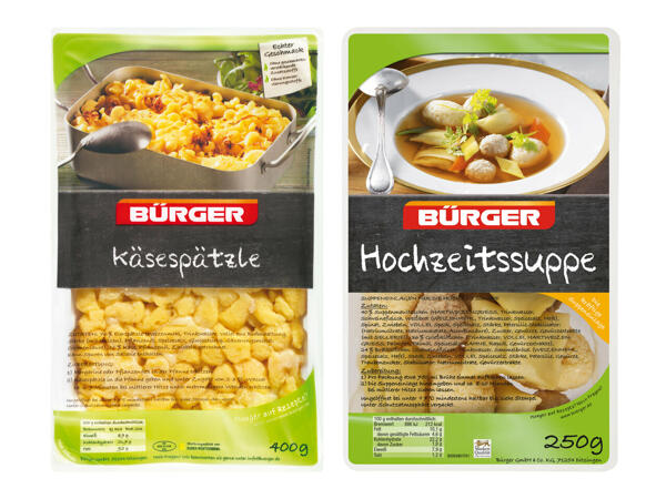 BÜRGER Spezialitäten