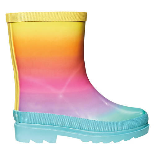 Girl's Rain Boots - Rainbow, 13/1