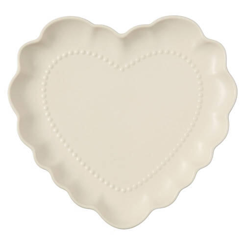 Heart Shaped Platter, White
