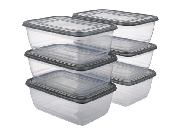 Silvercrest 2L Food Storage Containers - 6 Pack