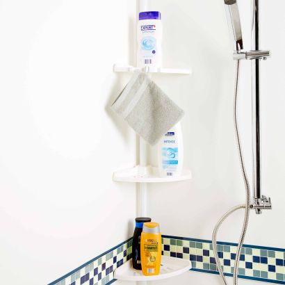 Étagère d'angle pour douche