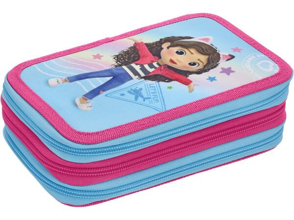 3-zip Pencil Case "Gabby's Dollhouse"