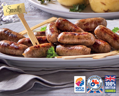 Specially Selected British Outdoor Bred Pork Cocktail Sausages