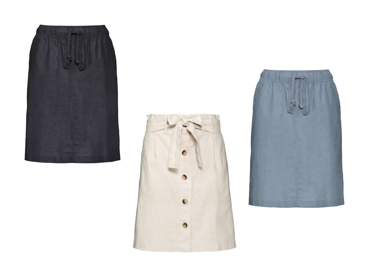Jupe en lin pour femme1
