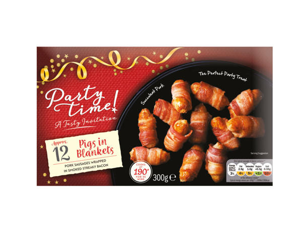 Pork Cocktail Sausage Wrapped in Bacon