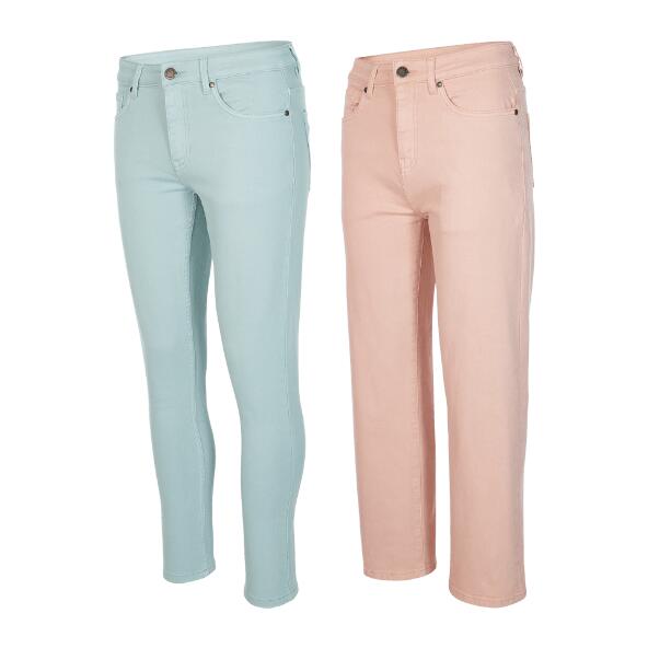 Up2Fashion(R) 				Jeans Coloridos para Senhora