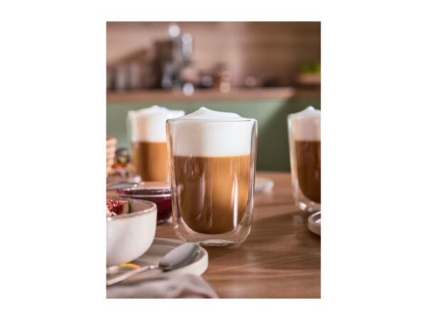 Silvercrest Insulated Cappuccino Glasses - 3 Pack