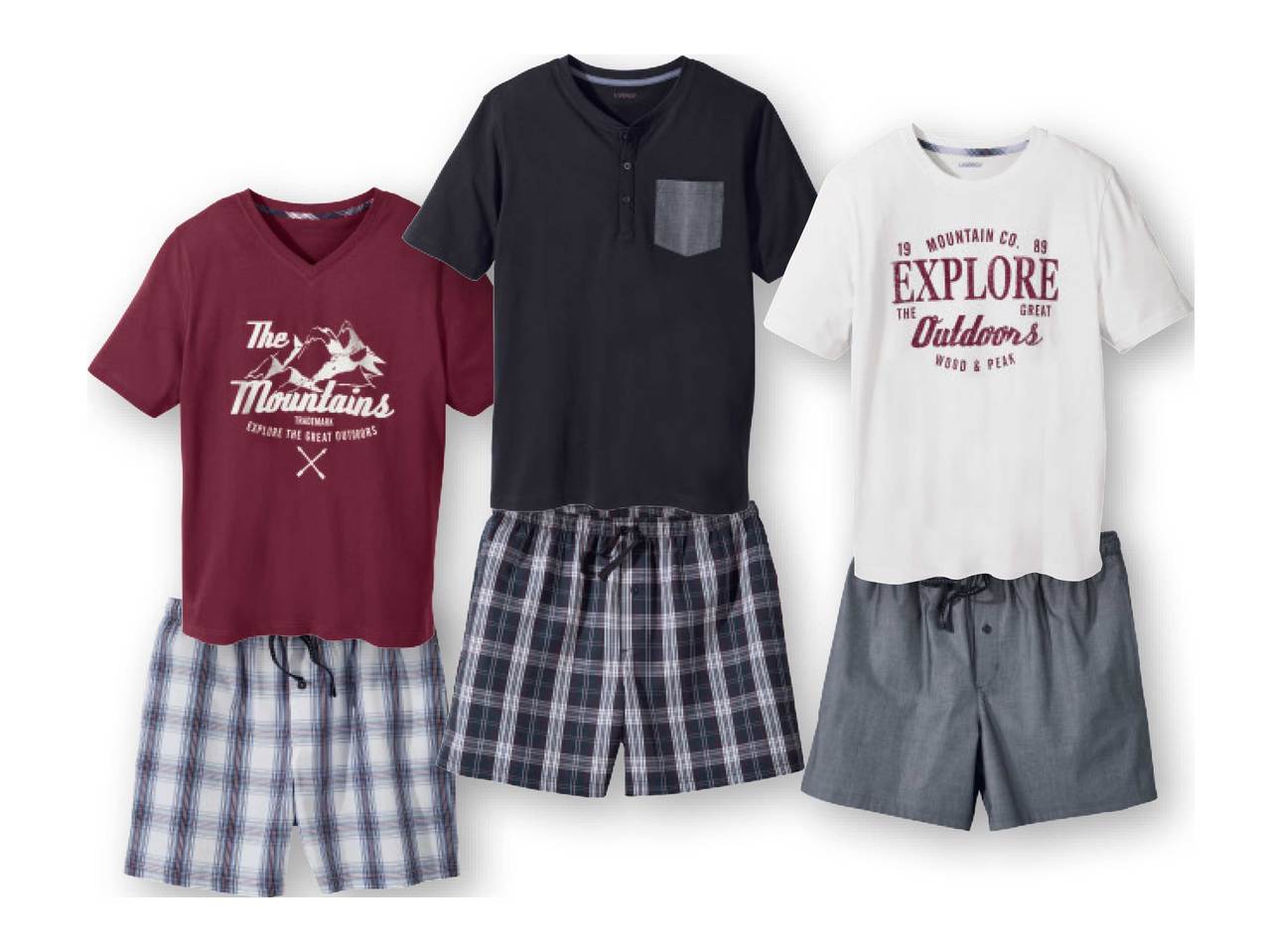 Livergy Men's Shorty Pyjamas