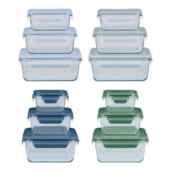CROFTON(R) Récipients alimentaires en verre, 3 pcs