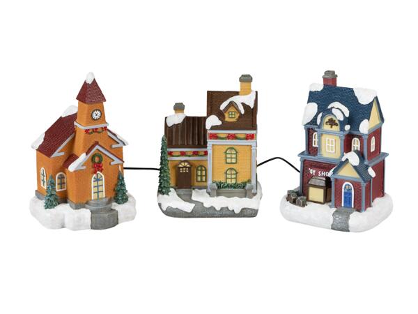 Light-Up Christmas Village Scene
