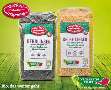 ZURÜCK ZUM URSPRUNG Österr. Bio-Hülsenfrüchte