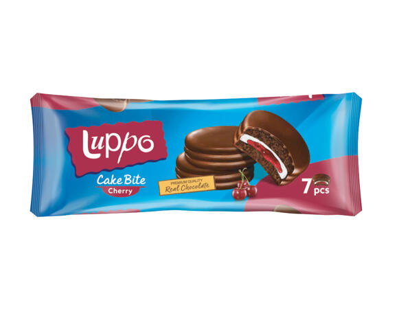 Luppo Cake Bites with Cherry Jam