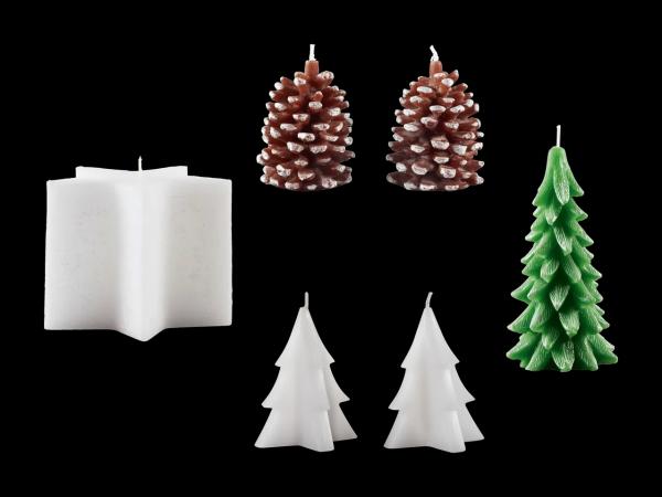 Bougie(s) de Noël, la pièce/set de 2