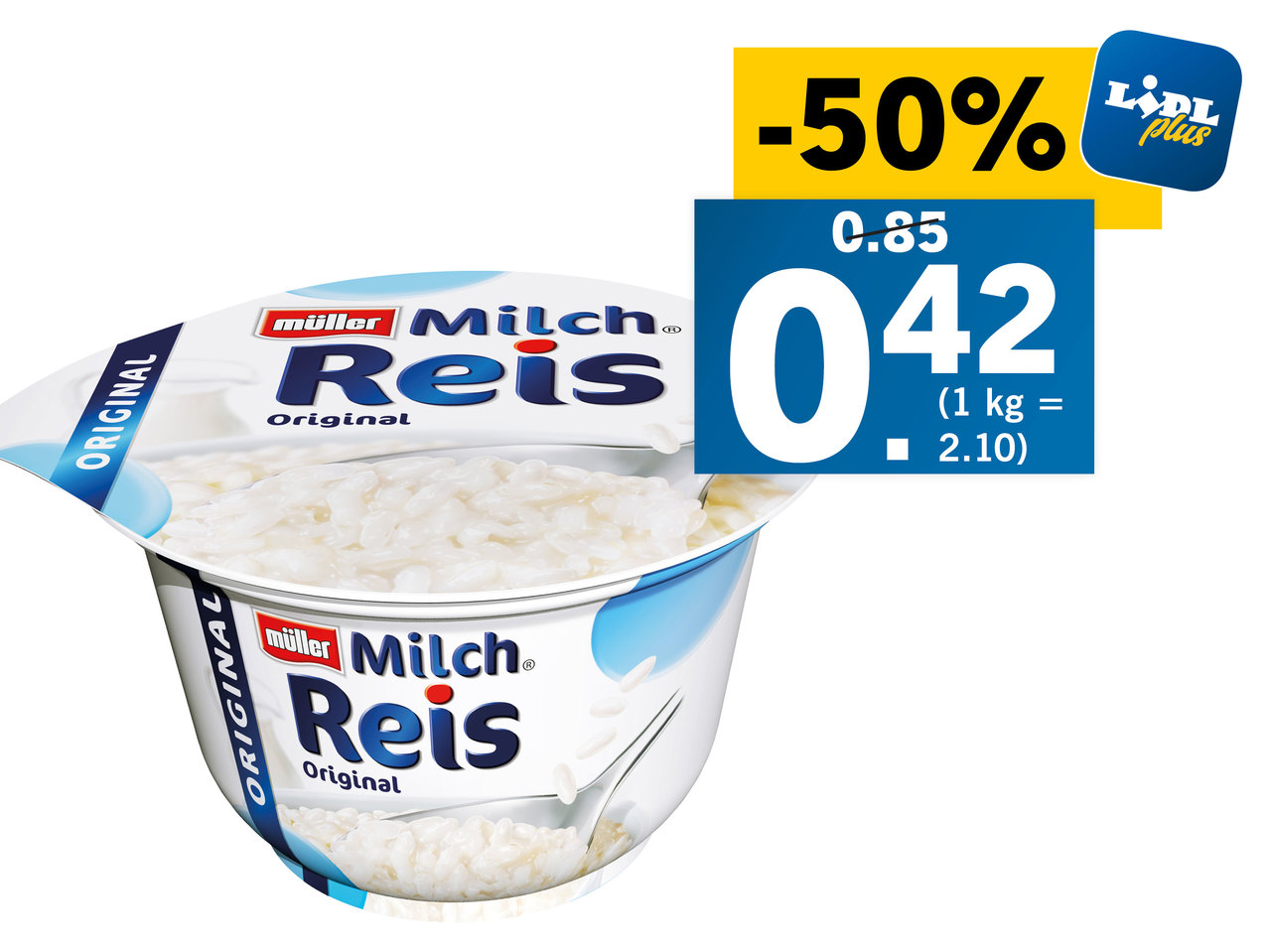 MÜLLER Milchreis/Milchreis heißer Genuss