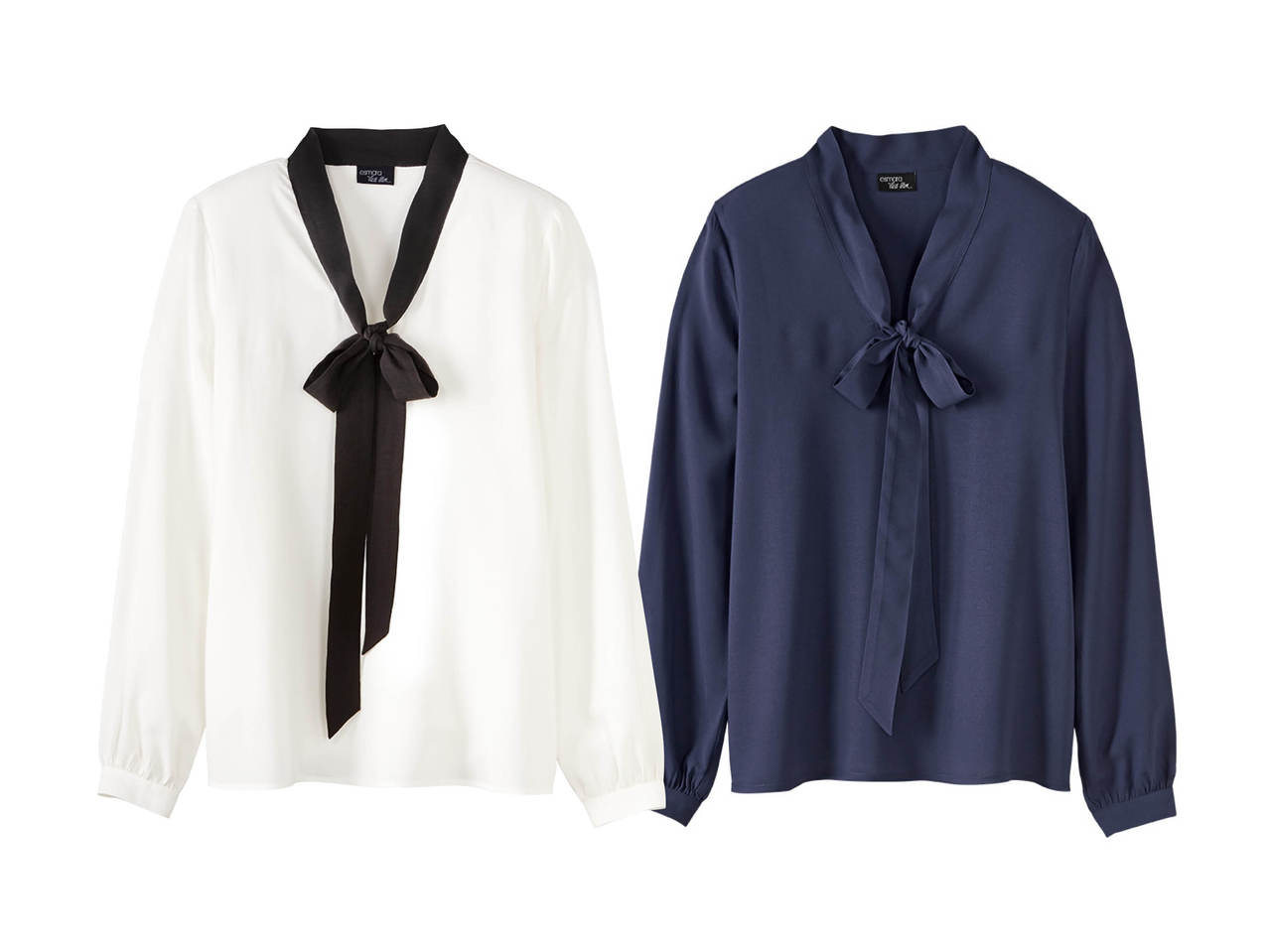 ESMARA BY HEIDI KLUM Pussy Bow Blouse