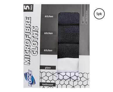 Monochrome Cleaning Cloths 5pk