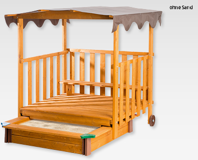 OUTDOOR ZONE Spielhaus mit Sandkasten