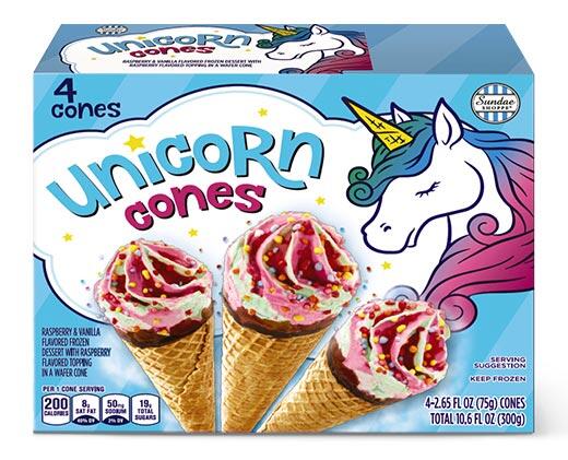Sundae Shoppe 
 Unicorn, Galactic or Mermaid Cones
